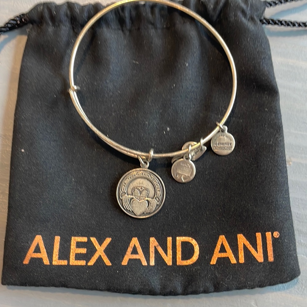Claddagh Alex and Ani Bangle Bracelet